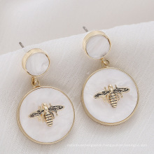 cute bee shell earrings,trendy copper drop earings for women 2021